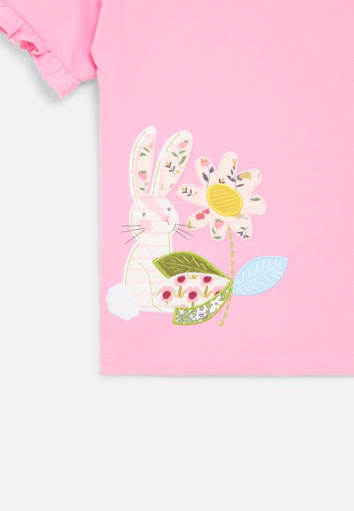 Pop Candy - Ruffle sleeve tee - pink