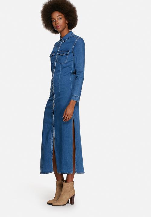 Glamorous - Long Denim Button Dress