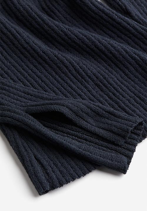 H&M - Rib-knit top - dark grey