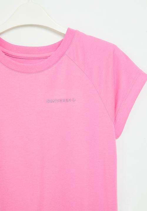 Converse - Cnvg raglan hi low knit top - oops pink