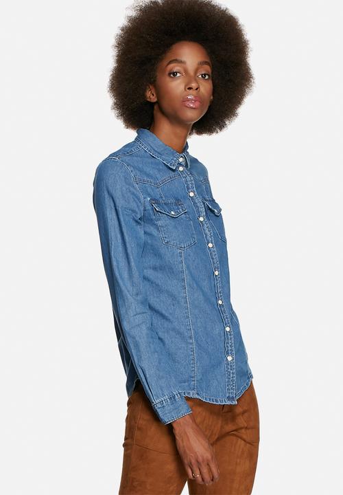 Glamorous - Fitted Denim Shirt