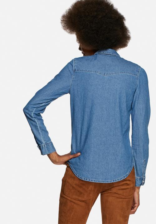 Glamorous - Fitted Denim Shirt