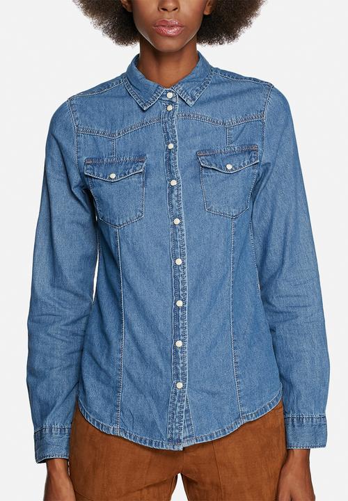 Glamorous - Fitted Denim Shirt