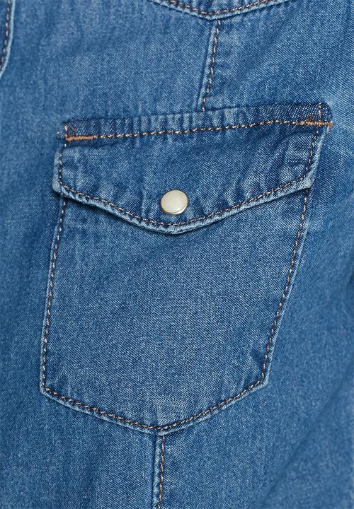 Glamorous - Fitted Denim Shirt