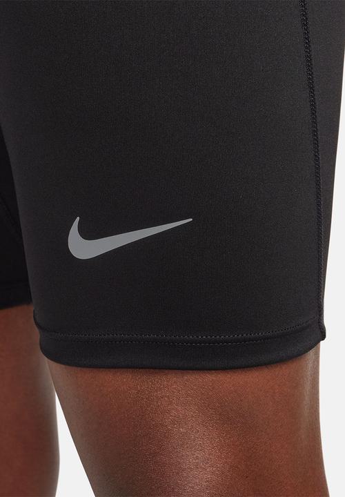 Nike - Dri-FIT Brief-Lined Running 1/2-Length Tights - black/reflective silv