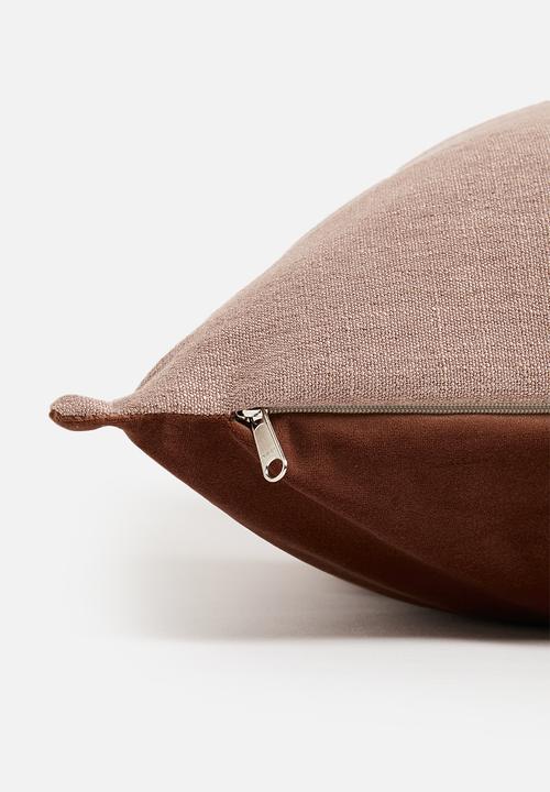 Hertex Fabrics - Granite cushion cover - Rust