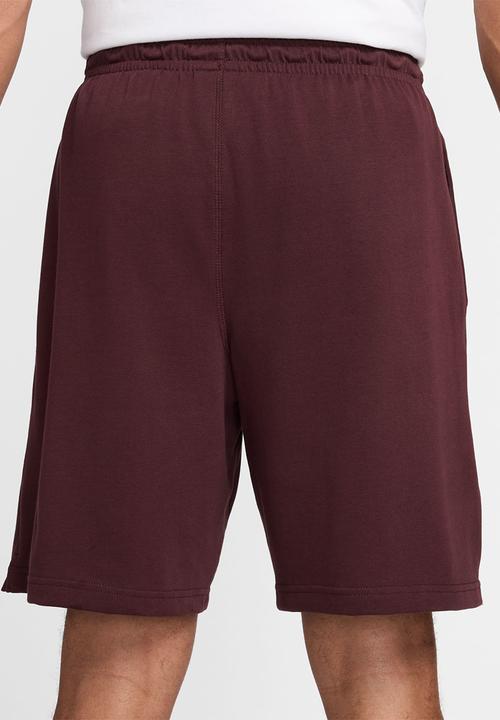 Nike - Nike Sportswear Club Knit Short  - burgundy crush/white