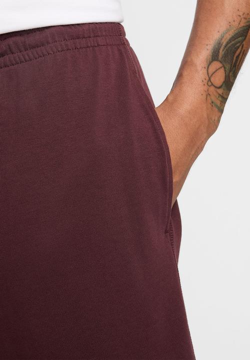 Nike - Nike Sportswear Club Knit Short  - burgundy crush/white