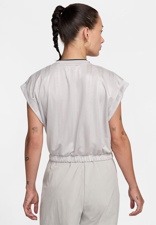 Nike - Nike Collection Jacquard Top - Lt Iron Ore/White/Lt Iron Ore/White