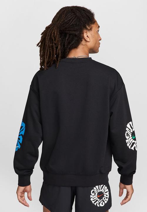 Nike - Dri-FIT Fleece Running Crew  - black/summit white