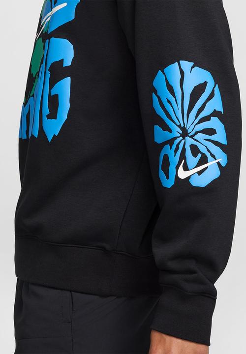 Nike - Dri-FIT Fleece Running Crew  - black/summit white