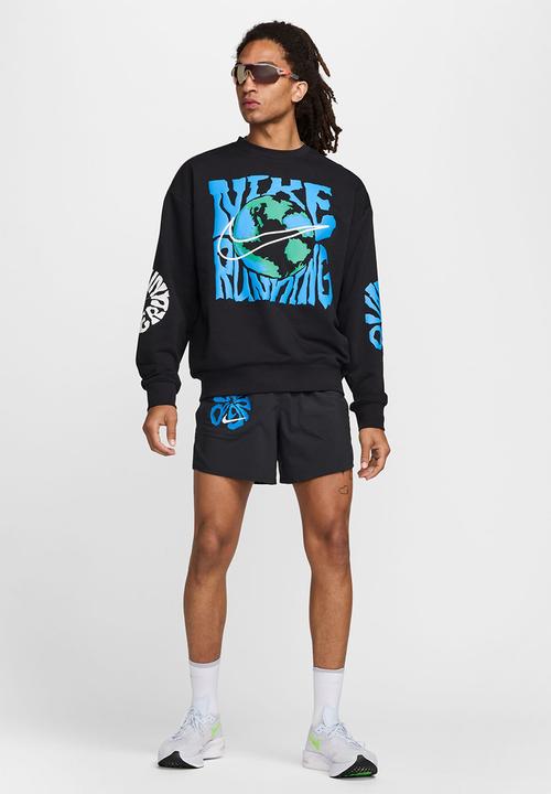 Nike - Dri-FIT Fleece Running Crew  - black/summit white