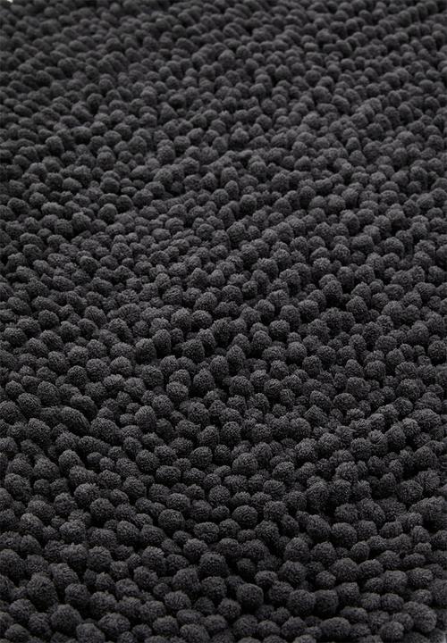 Linen House - Reed Charcoal Bathmat - charcoal