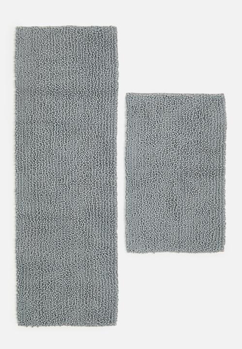 Linen House - Reed Grey Bathmat - grey