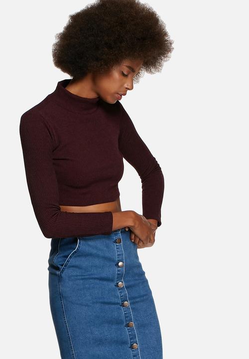 Glamorous - Long Sleeve Crop Top