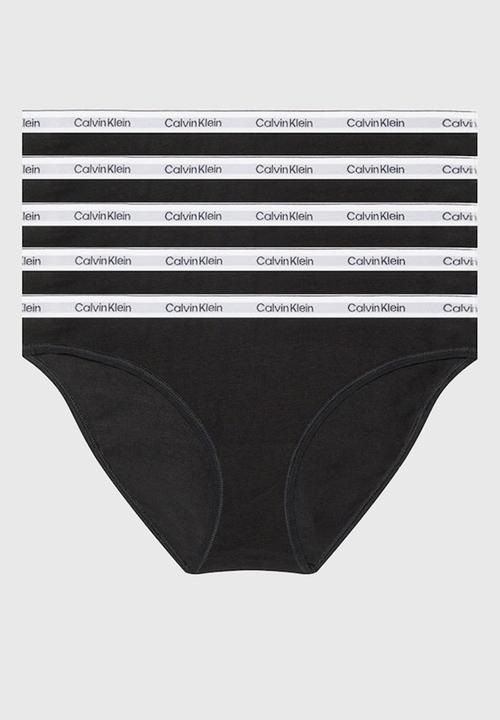 Calvin Klein - Bikini 5 pack logo - black