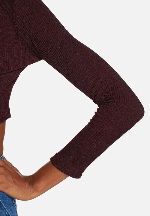 Glamorous - Long Sleeve Crop Top