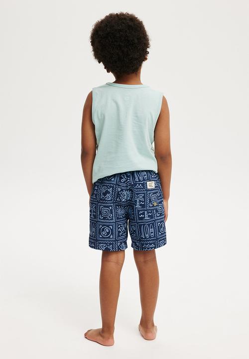 Cotton On - Bailey board short - in the navy/dusk blue medi coast