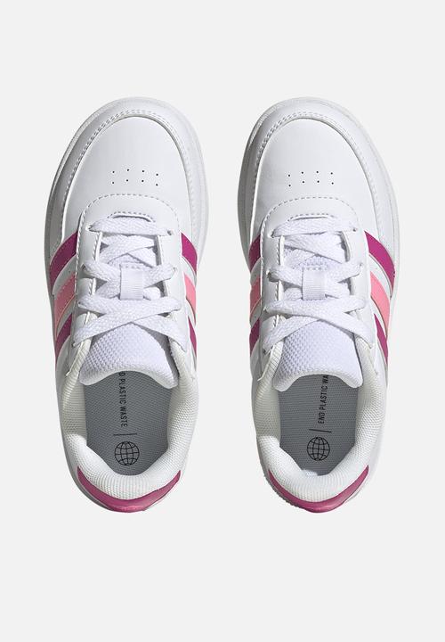 adidas Performance - Breaknet 2.0 K - Ftwr White/Lucid Fuchsia/Beam Pink