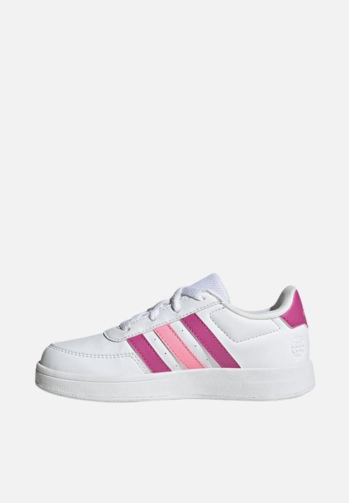 adidas Performance - Breaknet 2.0 K - Ftwr White/Lucid Fuchsia/Beam Pink