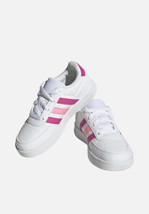 adidas Performance - Breaknet 2.0 K - Ftwr White/Lucid Fuchsia/Beam Pink