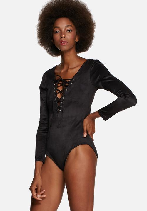 Glamorous - Faux suede bodysuit