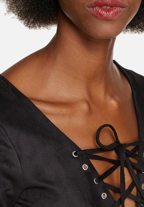 Glamorous - Faux suede bodysuit
