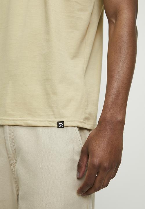 STYLE REPUBLIC - Relaxed Fit Sketch Graphic Tee - Stone