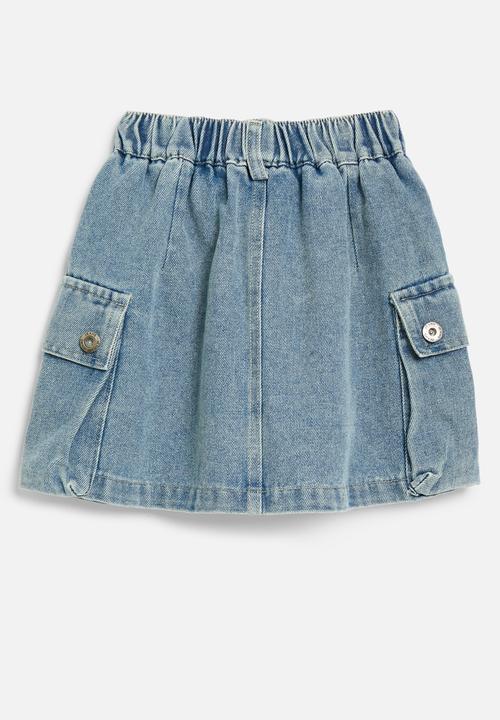 Pop Candy - Denim skirt - stone wash