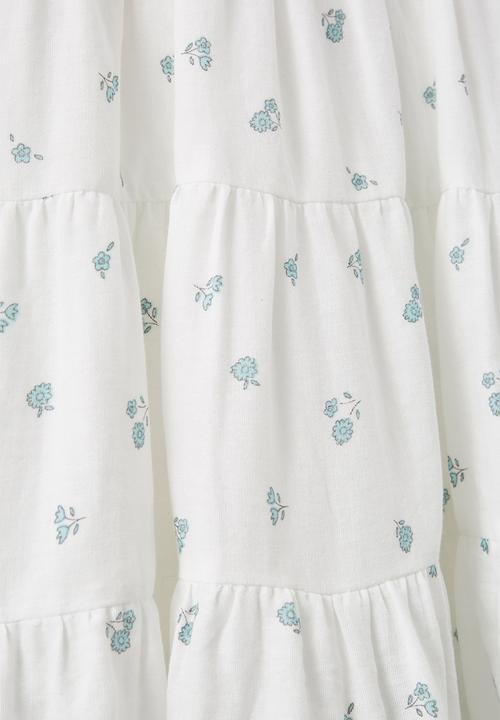 Cotton On - Louise shirred skirt - vanilla/mandy mimi floral