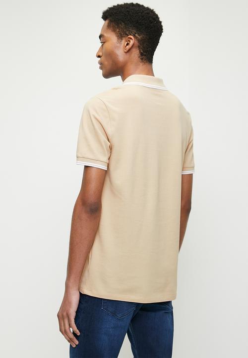 GUESS - Tipped core polo - neutral sand