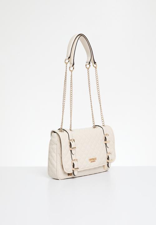 GUESS - Adam convertible crossbody flap bag - beige 