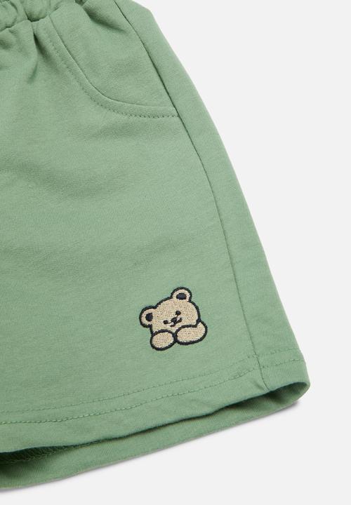 Pop Candy - Elasticated shorts - green