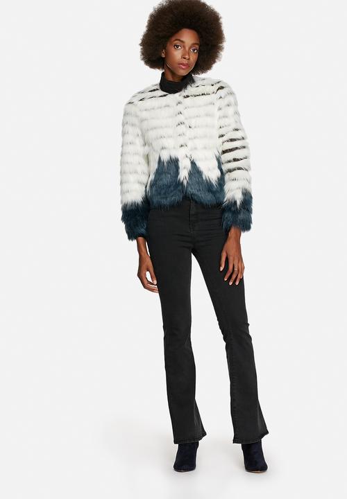 Glamorous - Two Tone Faux Fur Short Jacket