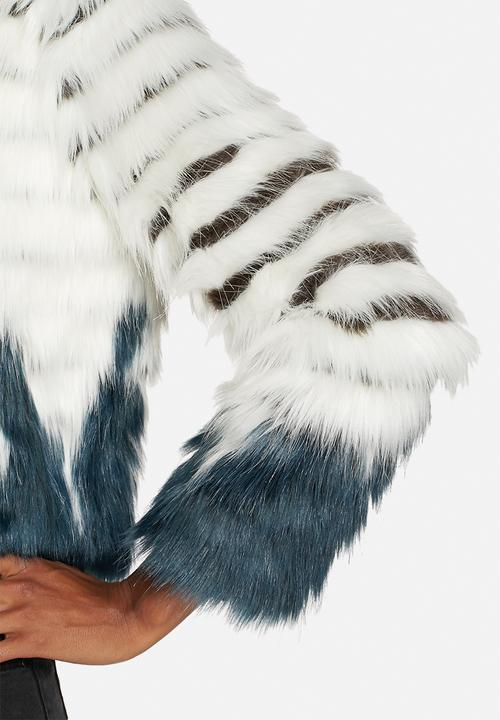 Glamorous - Two Tone Faux Fur Short Jacket