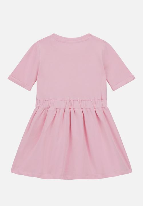 GUESS - Str.baby terry ss dress - wild tulip