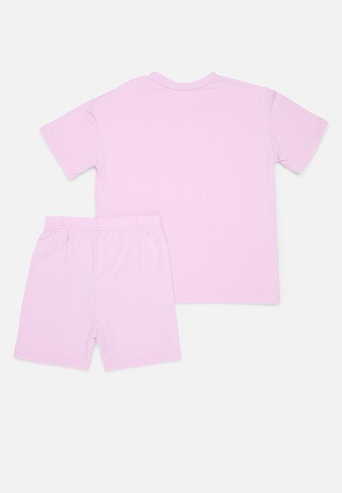 Pop Candy - Tee & cycling short set - purple