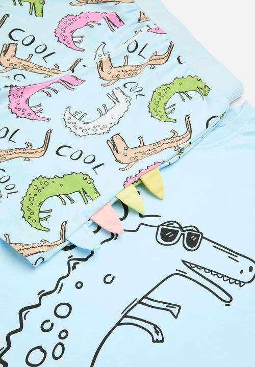 Pop Candy - Printed top and bottom set - light blue