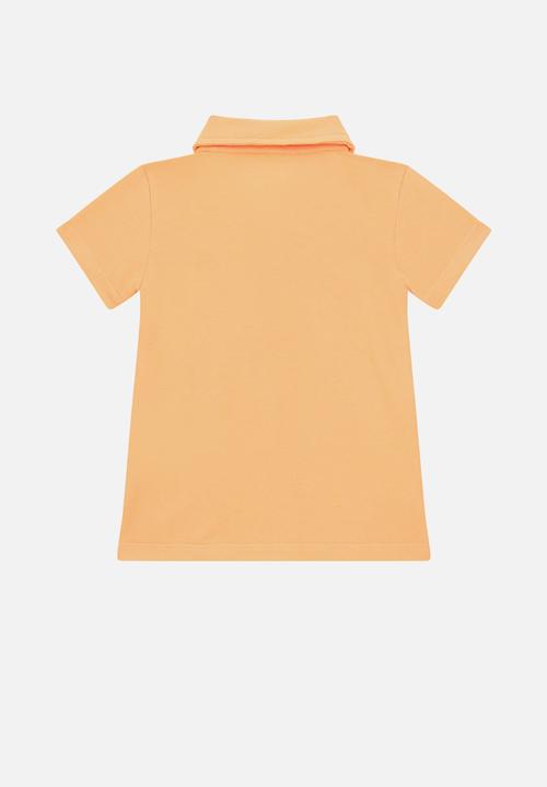 GUESS - Short sleeve polo - tangerine cream