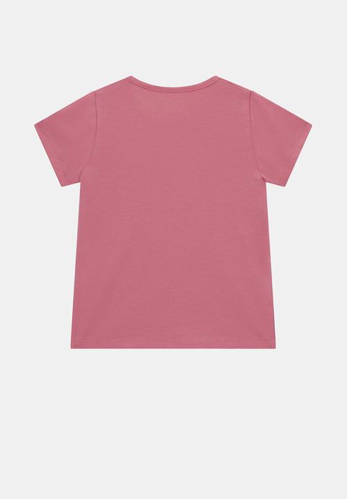 GUESS - Short sleeve tee -scared pink
