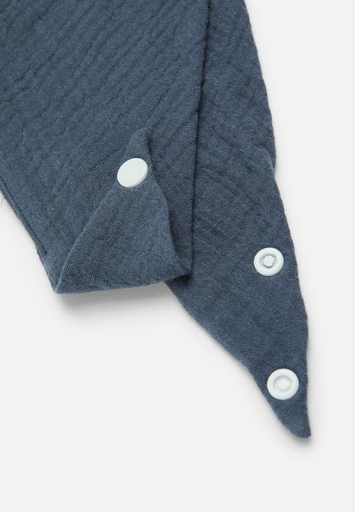 Pop Candy - 2 Pack bib set - grey & navy