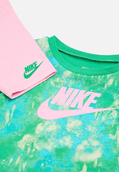 Nike - Nkg boxy tee & bike short - pink rise