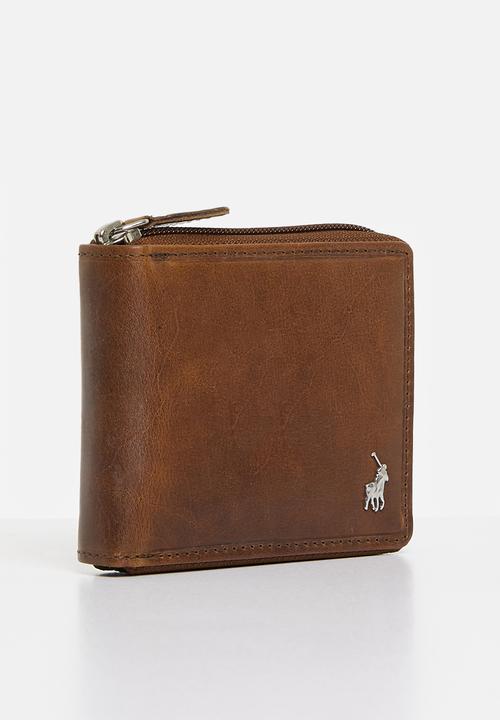 POLO - Zip around wallet - brown