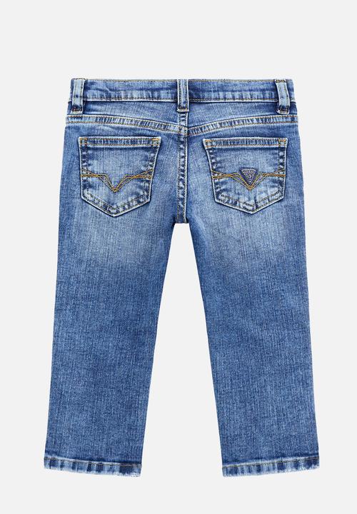 GUESS - Denim straight fit pants - soft light iced wash