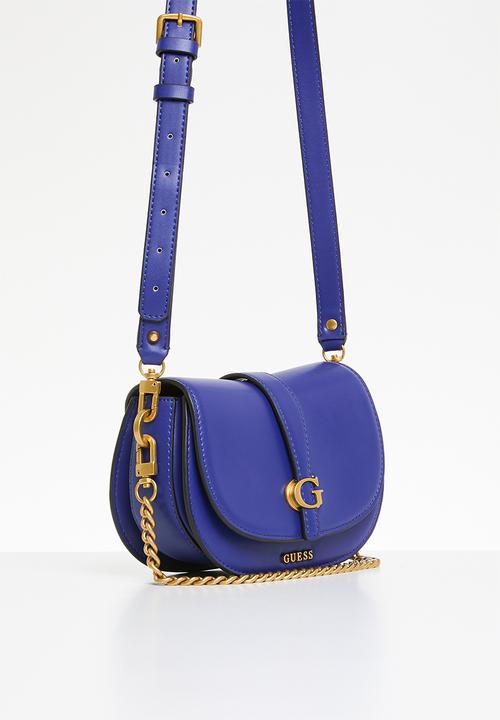 GUESS - Kuba mini crossbody flap - navy