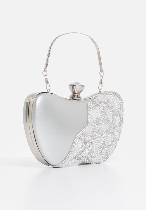 MILLA - Kai clutch bag - silver