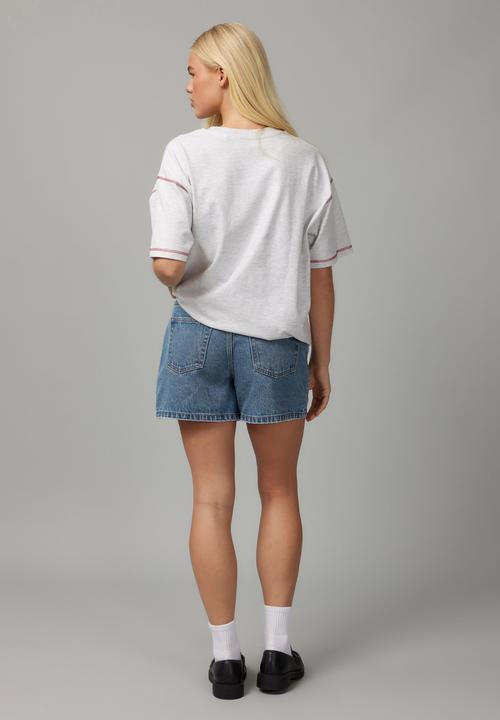 Factorie - 90s Classic Denim Short - Dusty Indigo