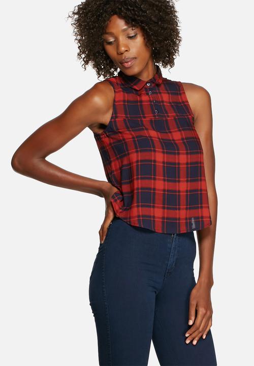 Glamorous - Check Sleeveless Top