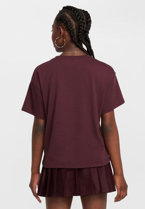 Nike - G nsw tee graphic star - burgundy crush