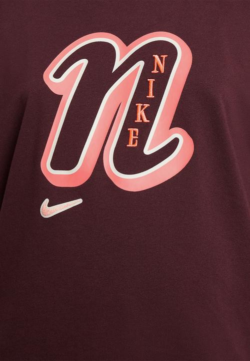 Nike - G nsw tee graphic star - burgundy crush